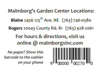 Download Malmborg's Spring Fundraiser form